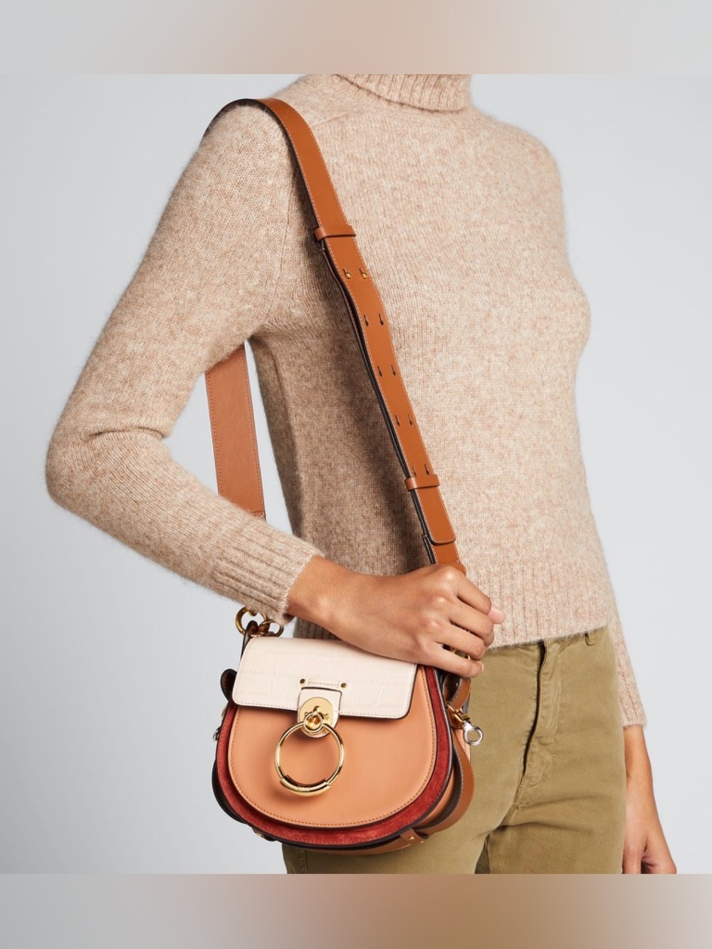 Chloe Tricolor Shoulder Bag